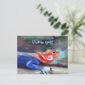 アフリカのレインボーリザードポストカード ポストカード (スタンド正面)