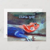 アフリカのレインボーリザードポストカード ポストカード (正面/裏面)