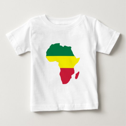 アフリカのレゲエ ベビーTシャツ (正面)
