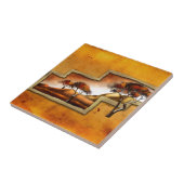 アフリカのレトロのヴィンテージのスタイルのギフト06 タイル (側面)