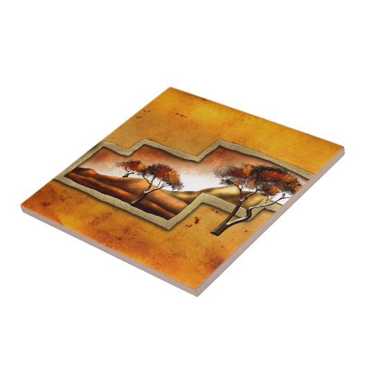 アフリカのレトロのヴィンテージのスタイルのギフト06 タイル (側面)