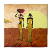 アフリカのレトロのヴィンテージのスタイルのギフト24 タイル (正面)