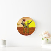 アフリカのレトロのヴィンテージのスタイルのギフト24 ラウンド壁時計 (ホーム)