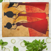 アフリカのレトロのヴィンテージのスタイルのギフト27 キッチンタオル (折り畳み)