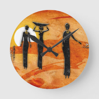 アフリカのレトロのヴィンテージのスタイルのギフト35 ラウンド壁時計