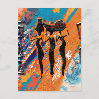 アフリカのレトロヴィンテージスタイルギフトAF102 ポストカード