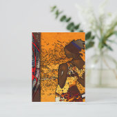 アフリカのレトロヴィンテージスタイルギフトAF107 ポストカード (スタンド正面)