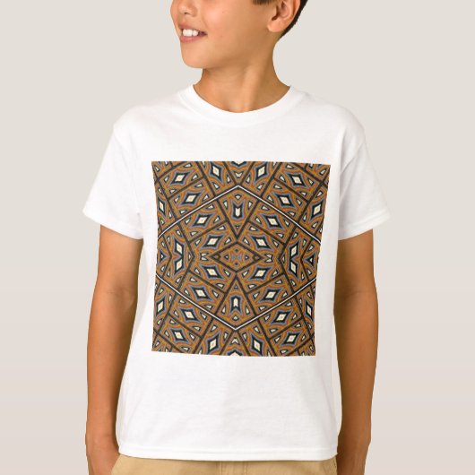 アフリカのレンガ カレイドスコープ Tシャツ (正面)