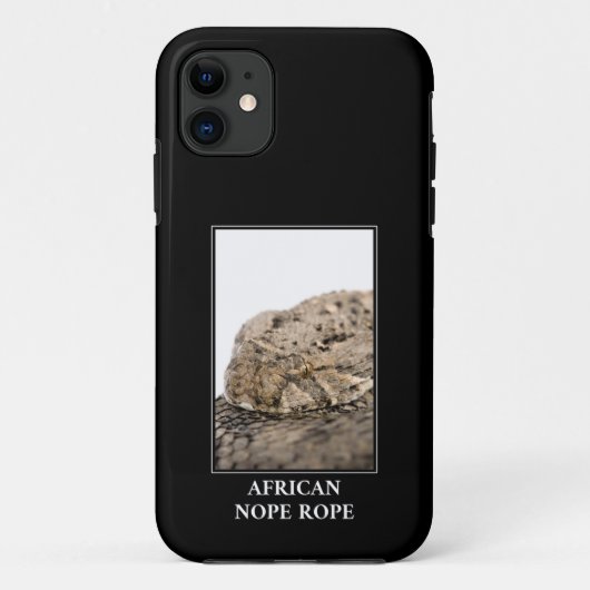 アフリカのロープ – パフ加算蛇の危険 Case-Mate iPhoneケース (裏面)