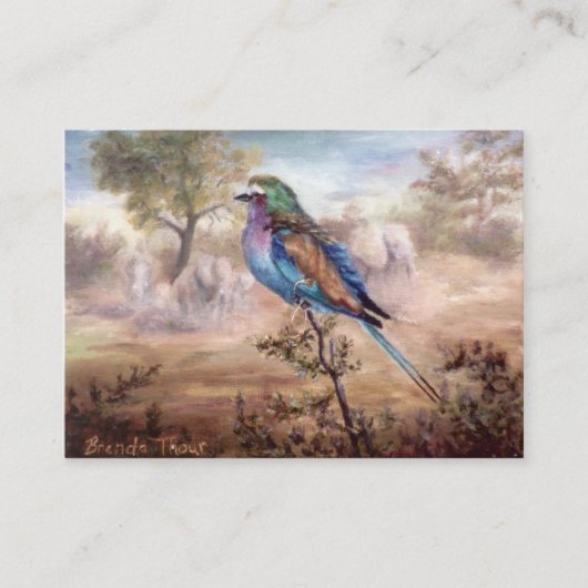 アフリカのローラー 名刺 (正面)