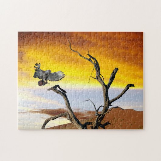 アフリカのワシ。 ジグソーパズル (横)
