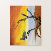 アフリカのワシ。 ジグソーパズル (縦)