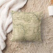 アフリカのヴィンテージの地図 クッション (ブランケット)