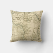 アフリカのヴィンテージの地図 クッション (裏面)