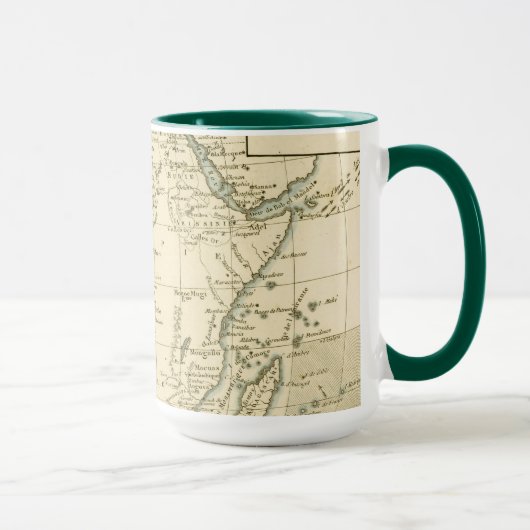 アフリカのヴィンテージの地図 マグカップ (右)
