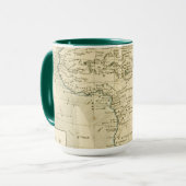 アフリカのヴィンテージの地図 マグカップ (正面左)
