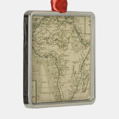 アフリカのヴィンテージの地図 メタルオーナメント (右)