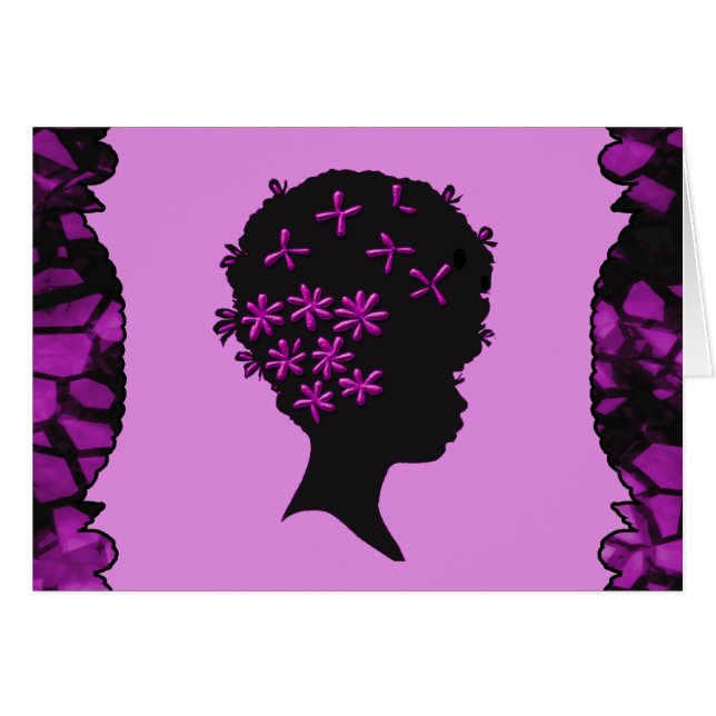 アフリカのヴィンテージの花 (正面横)