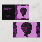 アフリカのヴィンテージの花 名刺 (正面/裏面)