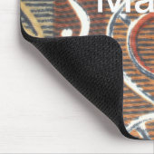 アフリカのヴィンテージ伝統的オーナメントのモチーフの色。 マウスパッド (コーナー)