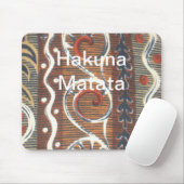 アフリカのヴィンテージ伝統的オーナメントのモチーフの色。 マウスパッド (マウス)