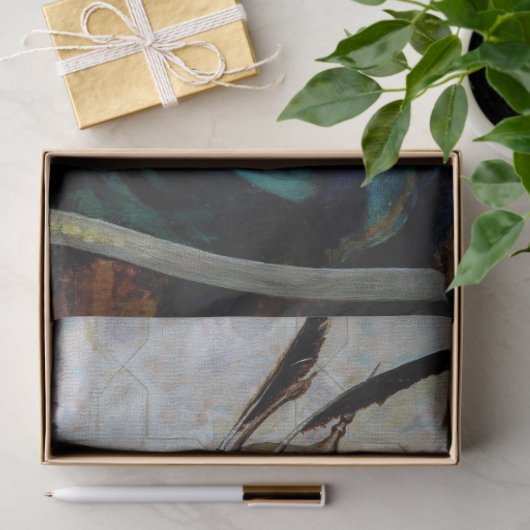 アフリカのヴィンテージ素朴マンテクスチャーの分離 薄葉紙 (ギフト)