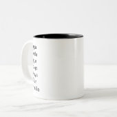 アフリカの七つの力を持つマグ ツートーンマグカップ (正面左)