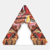 アフリカの二重性 三角形シール (正面)