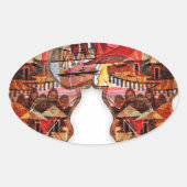 アフリカの二重性 楕円形シール (正面)