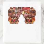 アフリカの二重性 長方形シール (バッグ)