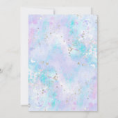 アフリカの人魚の郵便ベイビーシャワー 招待状 (裏面)