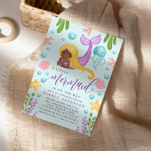 アフリカの人魚 海のベビーシャワー招待状 招待状