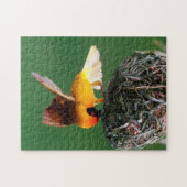 アフリカの仮面ウィーバー(Ploceus Velatus) ジグソーパズル (横)