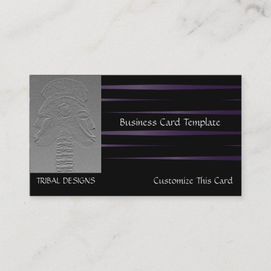 アフリカの仮面美術館 名刺 (正面)