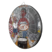 アフリカの伝統的なホームステッドライフスタイル ダーツボード (正面右)