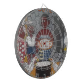 アフリカの伝統的なホームステッドライフスタイル ダーツボード (正面左)