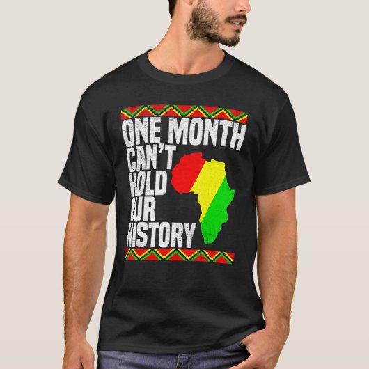アフリカの先生B 私たちの歴史は1ヶ月では収まらない Tシャツ (正面)