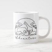 アフリカの冒険とサファリ ジャンボコーヒーマグカップ (右)