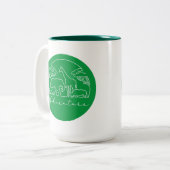 アフリカの冒険とサファリ ツートーンマグカップ (正面左)