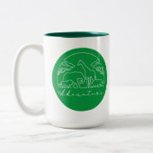 アフリカの冒険とサファリ ツートーンマグカップ (左)