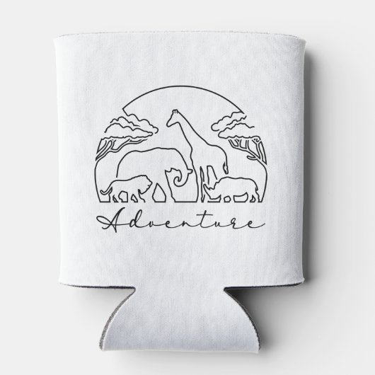 アフリカの冒険とサファリ 缶クーラー (裏面)