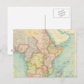 アフリカの出荷経路の地図 ポストカード (正面/裏面)
