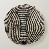 アフリカの切り分ける枕 ラウンドクッション (裏面)