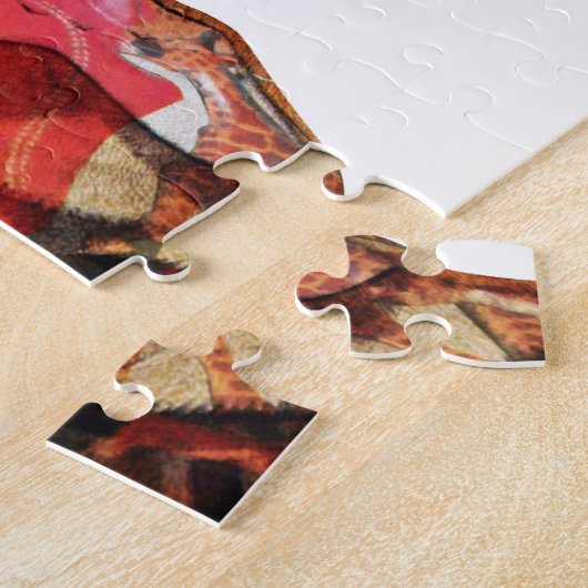 アフリカの動き:万華鏡のように千変万化するパターン地図デザイン ジグソーパズル (側面)