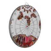 アフリカの動き：万華鏡のように千変万化するパターン地図デザイン ダーツボード (正面左)