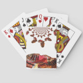 アフリカの動き:万華鏡のように千変万化するパターン地図デザイン トランプ (裏面)