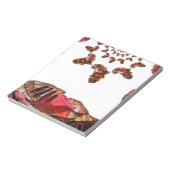 アフリカの動き:万華鏡のように千変万化するパターン地図デザイン ノートパッド (回転)