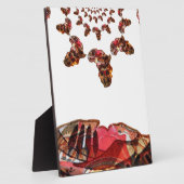 アフリカの動き：万華鏡のように千変万化するパターン地図デザイン フォトプラーク (側面)