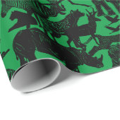 アフリカの動物たちのかわいい贈ユニークり物 ラッピングペーパー (ロールコーナー)