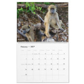 アフリカの動物と鳥 2027年カレンダー カレンダー (2月 2027)